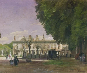 Die Ruinen des Schlosses von Saint-Cloud im Jahr 1871